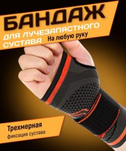 Wrist Support Brace: Elastic Wrist Wrap, Compression Glove for Sports