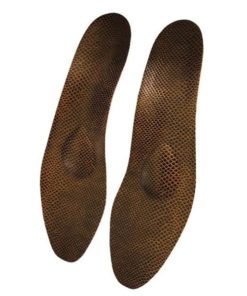 Ultra-Thin Orthotic Insoles for Dress Shoes - Python Leather Look