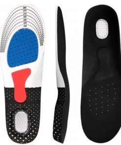 Black Orthotic Insoles with Heel Cushioning (Sizes 40-46) - 1 Pair