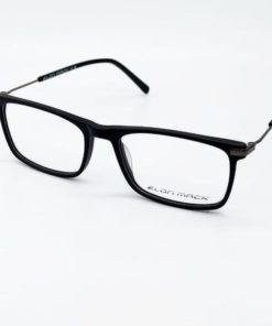 Black Elon Mack Men's Fashion Eyeglass Frames