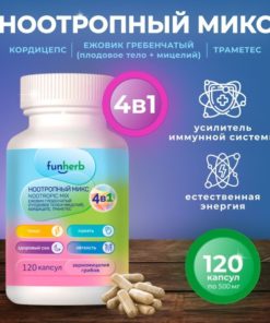 Lion's Mane, Cordyceps, and Trametes Mushroom Capsules - 120 x 500mg