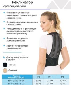 Back Posture Corrector with Rigid Support, Breathable, Plus Size XL2, Model #5 Height 2, Black