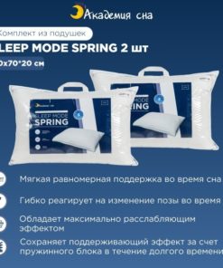 Sleep Mode Spring Pillow: Anatomical Design with 2 Springs