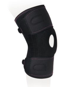 Adjustable Knee Support Brace with 2 Stiffening Ribs & Silicone Ring - KS-053