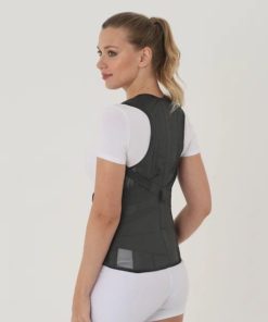Back Support Corset B-504: Size 5, Rigid, Black