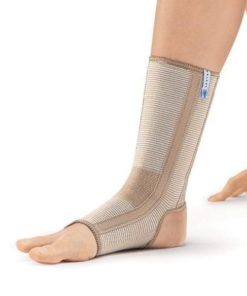 Orlett BAN-101(M) Beige Ankle Support with Stabilizing Ribs - Large