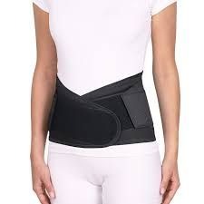 Back Support Brace Lumbar Sacral Orthopedic Corset B-502E (Size 6, 120-140cm) Black