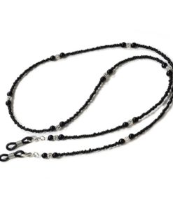 Black Beaded Eyeglass Chain 2