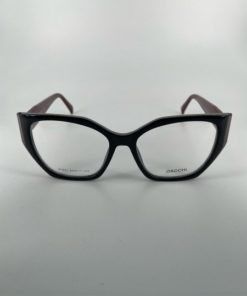 Dacchi D37831: Large Black Clear Plastic Women's Eyeglass Frames