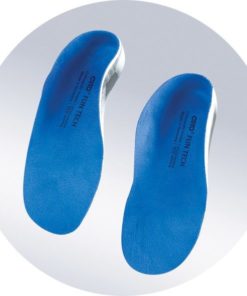 Kids' Orthotic Insoles with High Sides (Sizes 25-26, Blue)