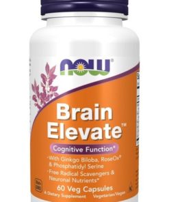 Now Brain Elevate: 60 Veggie Caps for Memory, Focus & Cognitive Function