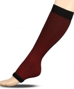 Extended Elastic Ankle Support Brace - Black/Red