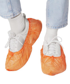 Disposable Shoe Covers - Yellow, Heavy-Duty, 100 Count