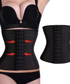 Black Waist Cincher Corset, Size Medium