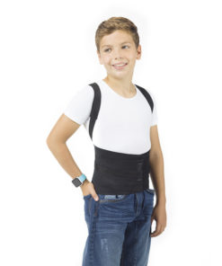 Kids Posture Corrector KO-110 Orto: Adjustable Support, Black, Medium