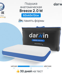 Darwin Breeze 2.0 Cooling Memory Foam Pillow (40x60x12cm)