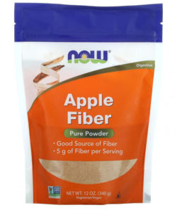 NOW Foods Apple Fiber: Digestive Support, 340g Powder