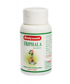 Baidyanath Triphala Guggulu: Detox, Cholesterol Support, & Digestive Health (80 Tablets)