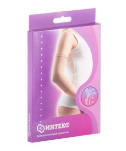 Intex Elbow Support Bandage - Beige, Medium, 2nd Class Compression
