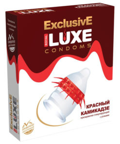 LUXE Red Kamikaze Condoms: Premium Protection
