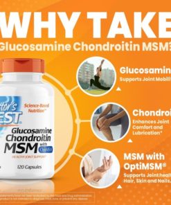 Doctor's Best Glucosamine Chondroitin MSM (120 Capsules): Joint & Ligament Support