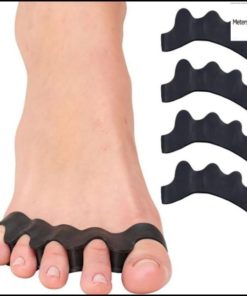 Silicone Toe Separators: 4-Pack Orthotic Corrector for Pedicure
