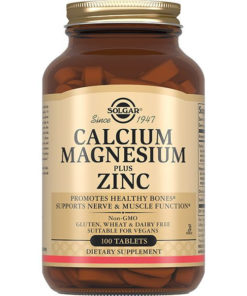 Calcium Magnesium Zinc Tablets - 100 Count, High Potency