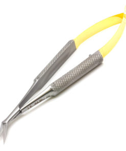 Castroviejo Microsurgical Scissors, TC Knurling Gold, 110mm