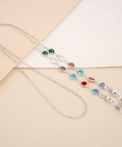 Colorful Silver Eyeglass Chains