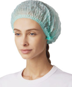 Disposable Green Charlotte Caps (100 Pack)