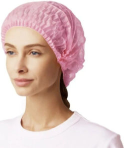 Pink Disposable Medical Caps Charlotte - 100 Count Box