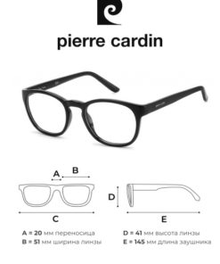 Pierre Cardin P.C. 6249 Black Eyeglass Frames