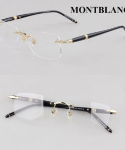 Montblanc MB0344 Rimless Eyeglass Frames for Myopia