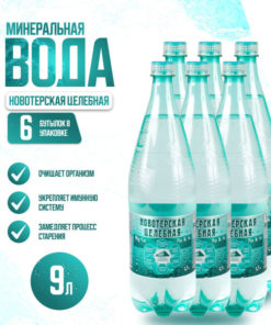 Novoterskaya Sparkling Mineral Water (9L, 6 Pack)