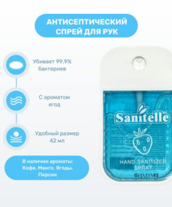 Sanitelle Berry Hand Sanitizer Spray (42ml)