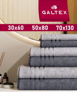 Luxury 6-Piece Turkish Cotton Towel Set (30x60, 50x80, 70x130) - 380GSM GALTEX