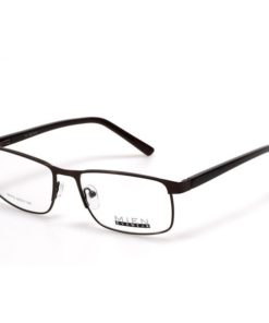 Unisex Rectangle Brown Rimmed Eyeglass Frames - Jlur Optic 02024234