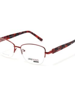 Red Butterfly/Dragonfly Semi-Rimless Women's Eyeglass Frames - Jlur Optic 02023669