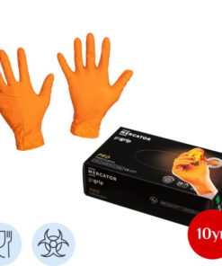 Nitrile Gloves Orange XXL (25 Pairs/Box) - Bulk Pack of 10