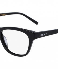 DKNY DK5001 001 Black Rectangular Acetate Women's Eyeglass Frames
