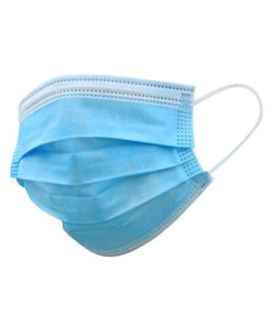 Disposable 3-Ply Face Masks with Ear Loops (50 Pack)
