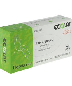 Natural Latex Gloves: Disposable, Lightly Powdered