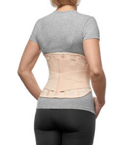 Ortonik Back Support Brace: XXL (46-55") Beige, 25cm Wide