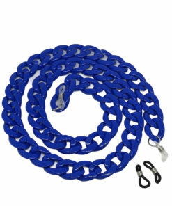 Blue Plastic Eyeglass Chain Holder