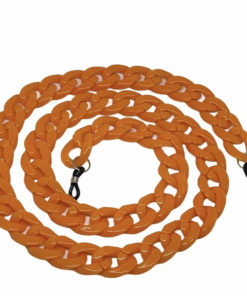 Orange Plastic Eyeglass Chain Holder