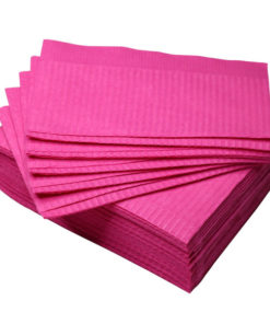 Dental Bibs (33x45cm, 50pk, Raspberry)