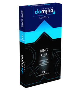 Domino Classic King Size Condoms (6 Pack) - Smooth & Larger