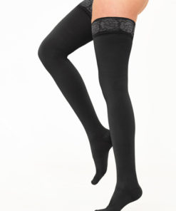 Filorosso Black Compression Stockings - Class 2, 1 Pair