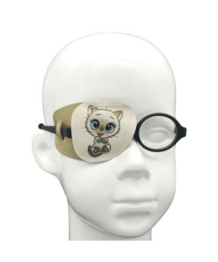 EyeOK Cat 2 Eye Patch: Anatomical Right Eye Cover (Small)