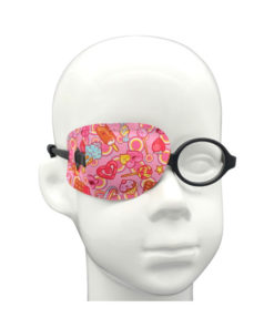 EyeOK Kawaii Cute Treats Right Eye Patch - Anatomical Design, Small